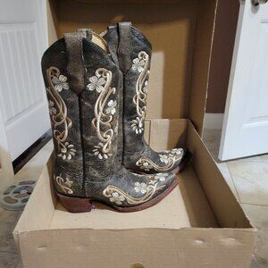 Circle G multi color floral boots